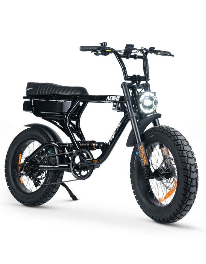 Amp'd Bros Ace X Pro Dual electric bike black – Twelve Board Store