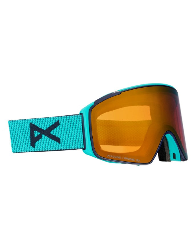 Anon M4S Cylindrical Goggle 2027 | Marine / Perceive Sunny Bronze