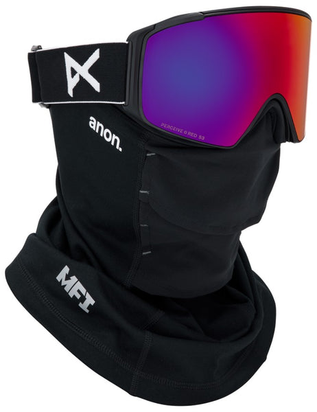 Anon M4S Cylindrical Goggle Low Bridge 2027 | Black / Perceive Sunny Red