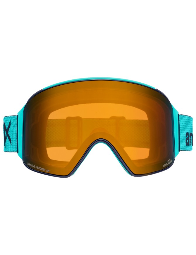 Anon M4 Cylindrical Goggle 2027 | Marine / Perceive Sunny Bronze