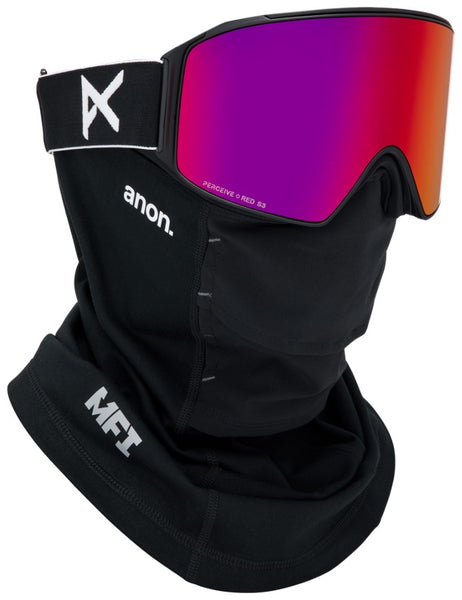 Anon M4 Cylindrical Goggle Low Bridge 2027 | Black / Perceive Sunny Red