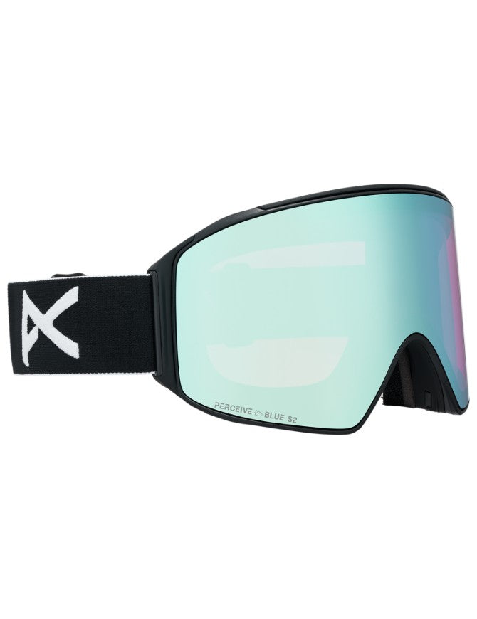 Anon M4 Cylindrical Goggle Low Bridge 2027 | Black / Perceive Variable Blue