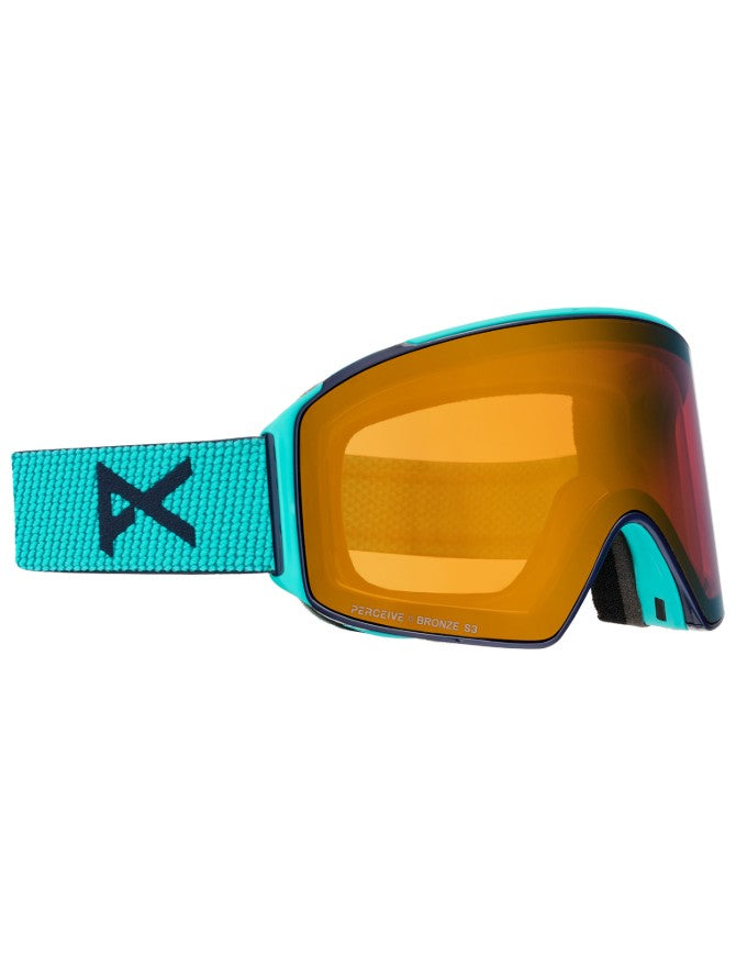 Anon M4 Cylindrical Goggle Low Bridge 2027 | Marine / Perceive Sunny Bronze