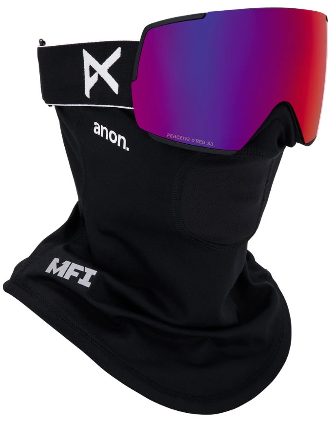 Anon M5 Goggle Low Bridge 2026 | Black / Perceive Sun Red