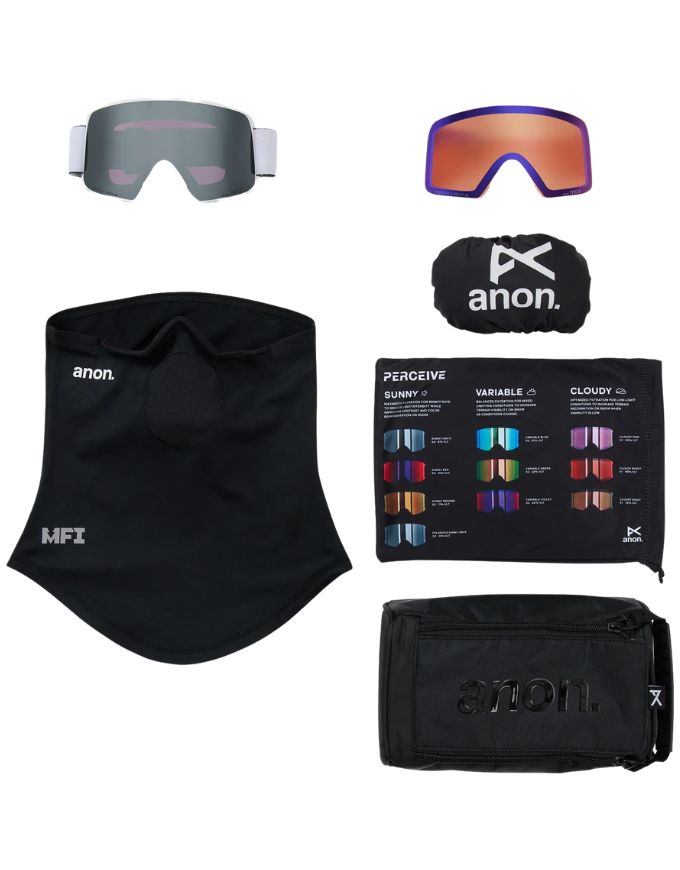 Anon M6S Goggle Low Bridge 2026 | White / Perceive Sunny Onyx