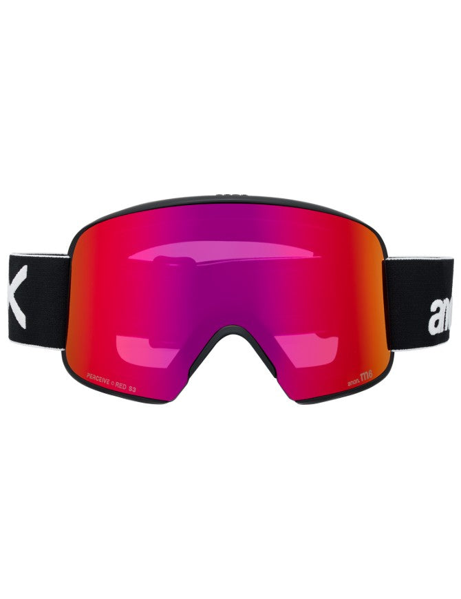 Anon M6 Goggle Low Bridge 2027 | Black / Perceive Sunny Red