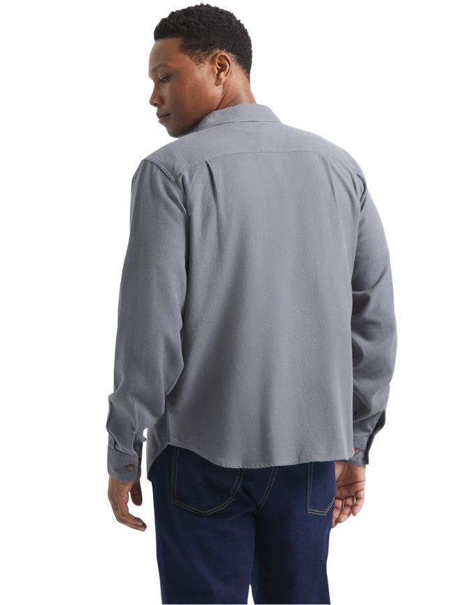 Brixton Bowery Lightweight Ultra L/S Flannel | Future Grey