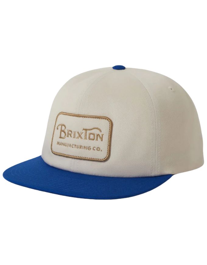Brixton Grade Snapback | White/Royal