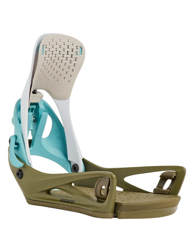 Burton Men's Genesis Step On Snowboard Binding 2027 | White/Dried Moss