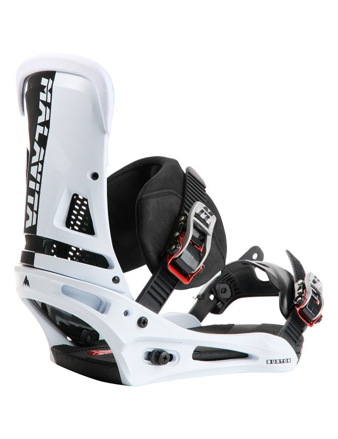 Burton Men's Malavita X Snowboard Binding 2027 | Black/White