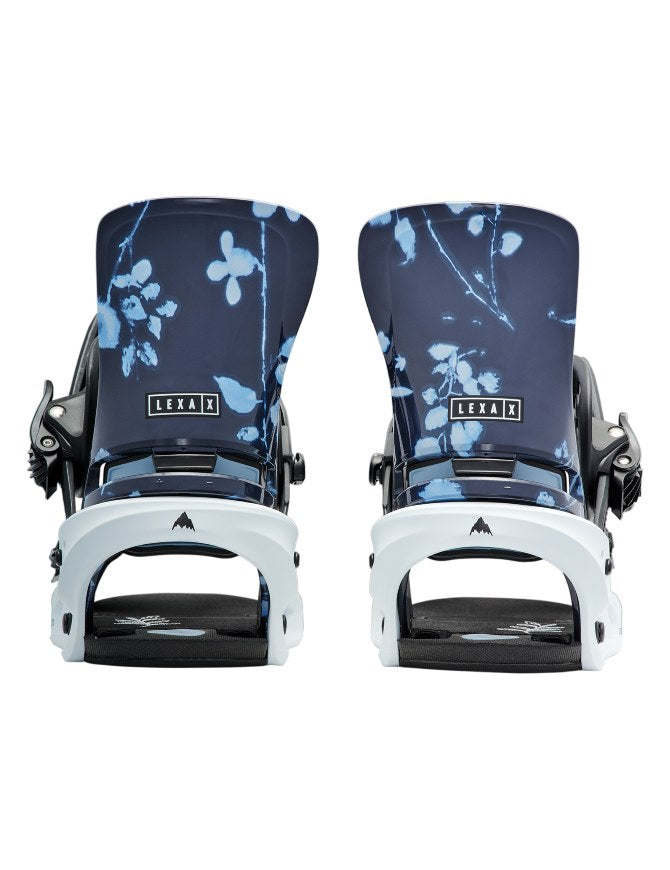 Burton Women's Lexa X Snowboard Binding 2027 | Cyanotype Floral/White