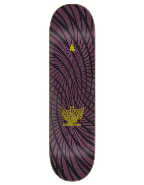 Creature Snakes Hippie Skull Gravette Deck | 8.3"