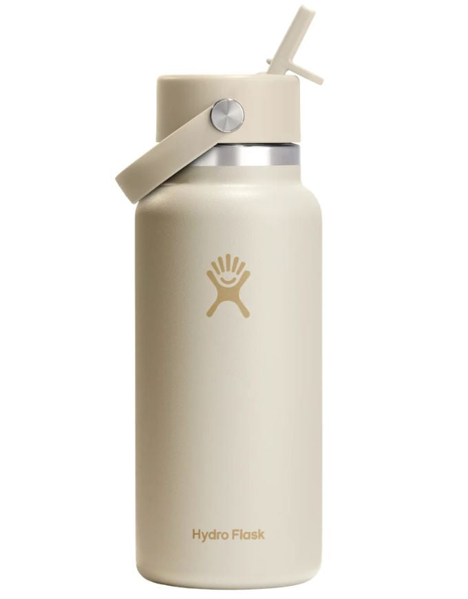 Hydro Flask 32oz Wide Flex Straw Cap | Coconut Beige