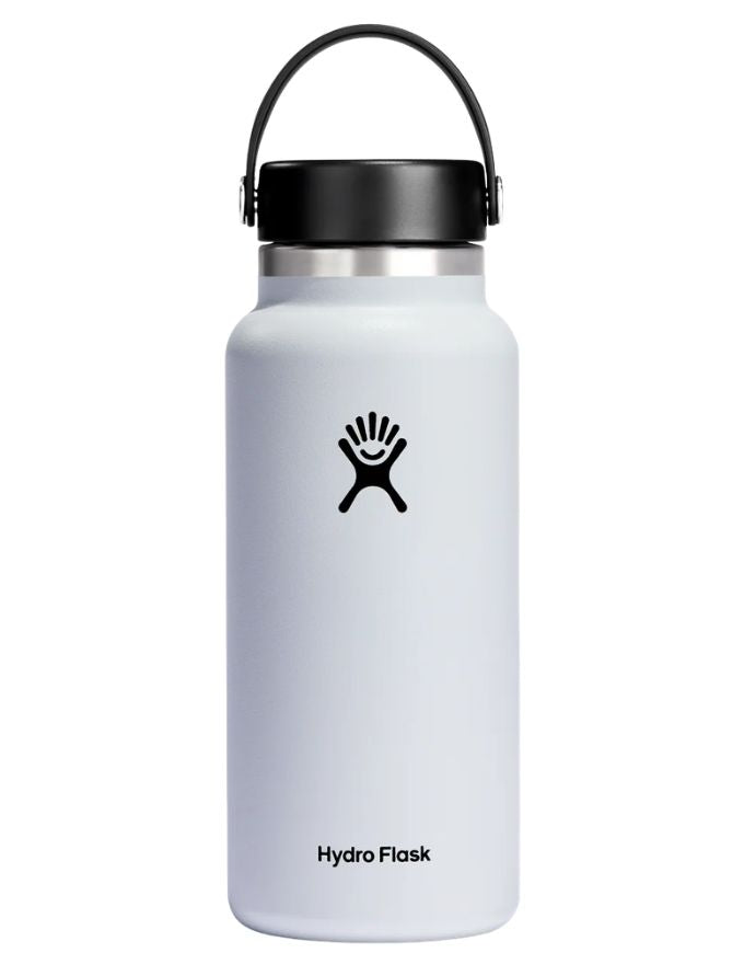 Hydro Flask 32oz Wide Mouth Flex Cap  | White