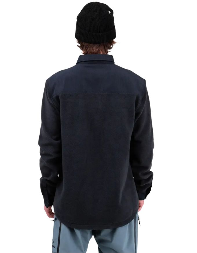Jones December Recycled Fleece Shirt 2026 | Stealth Black