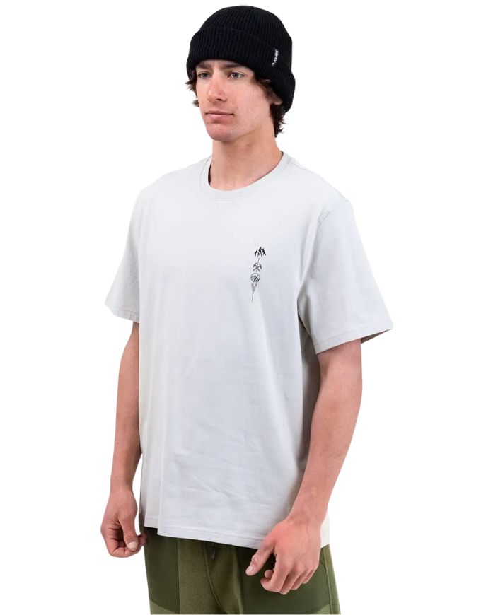 Jones Graphic Organic Cotton Tee 2026 | Smoke Grey