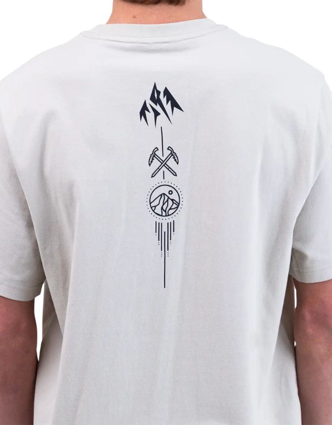 Jones Graphic Organic Cotton Tee 2026 | Smoke Grey