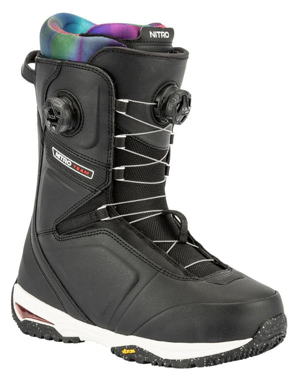 Nitro Team Boa Men's Snowboard Boots 2026 | Black-Tie Dye