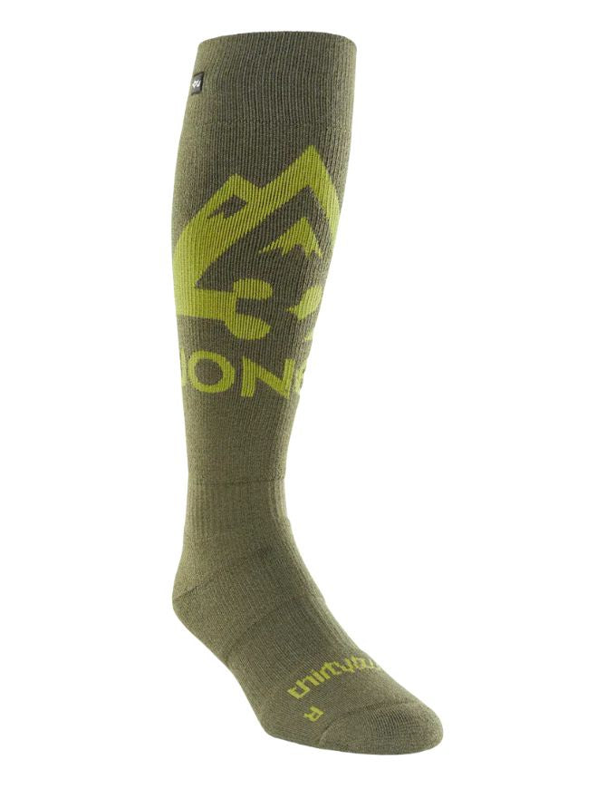 ThirtyTwo Jones Merino Snowboard Socks 2026 | Moss