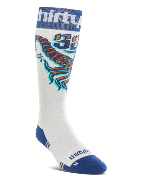 ThirtyTwo Double Men's Sock 2026 | White/Navy