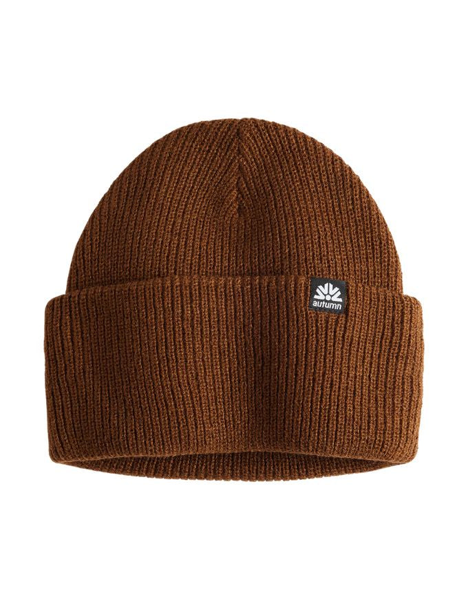 Autumn Simple Solid Beanie | Brown