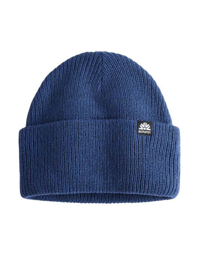 Autumn Simple Solid Beanie | Deep Ocean