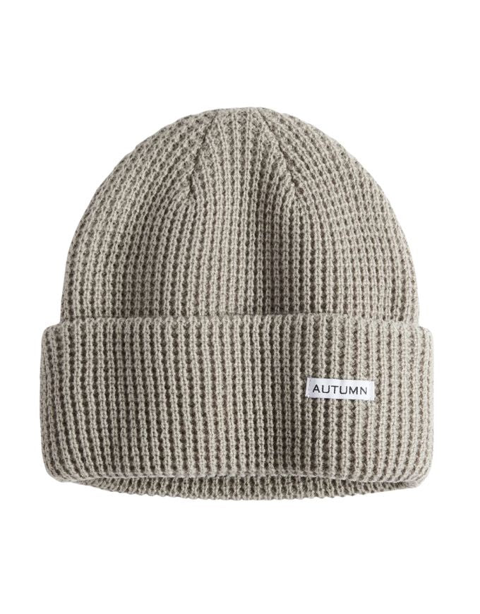 Autumn Waffle Beanie | Stone