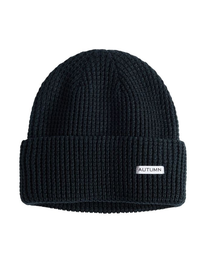 Autumn Waffle Beanie | Ultramarine Teal