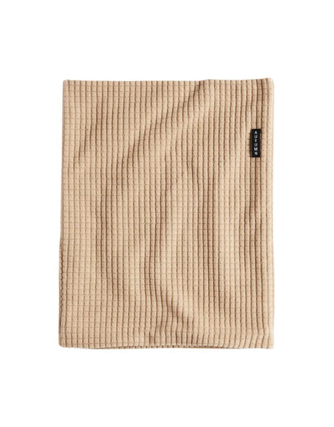 Autumn Grid Fleece Neck Gaiter | Sand