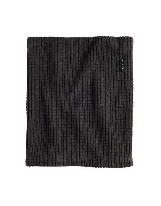 Autumn Grid Fleece Neck Gaiter | Black