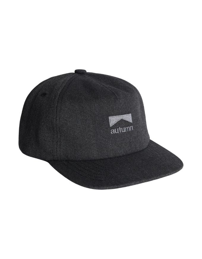 Autumn Washed Canvas Strapback | Black
