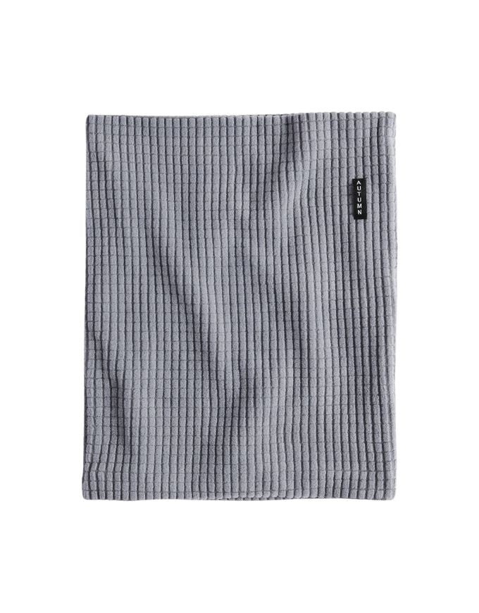 Autumn Grid Fleece Neck Gaiter | Stone