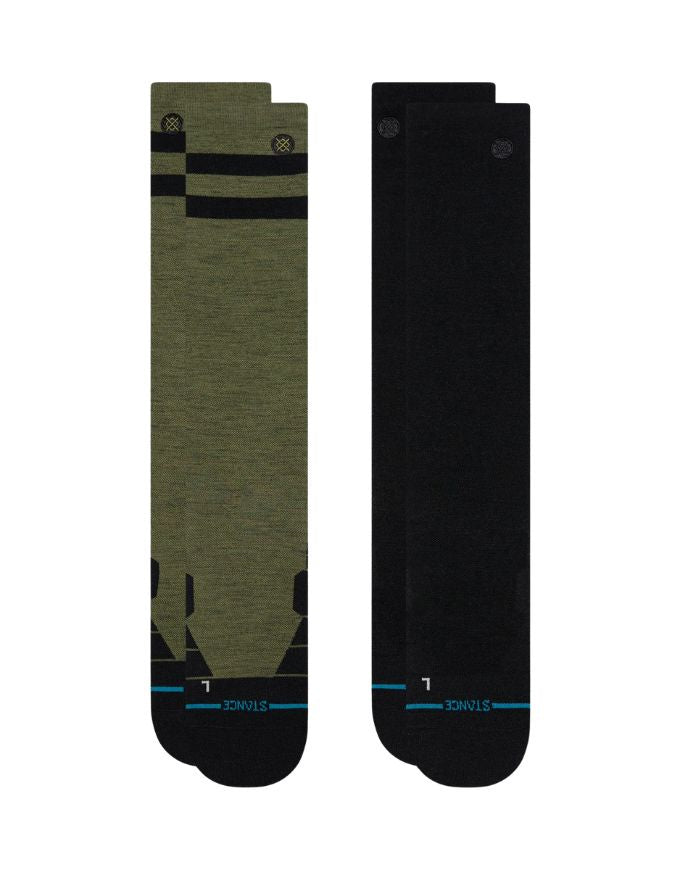 Stance Joven Ultralight Wool Snow Sock 2pk | Olive