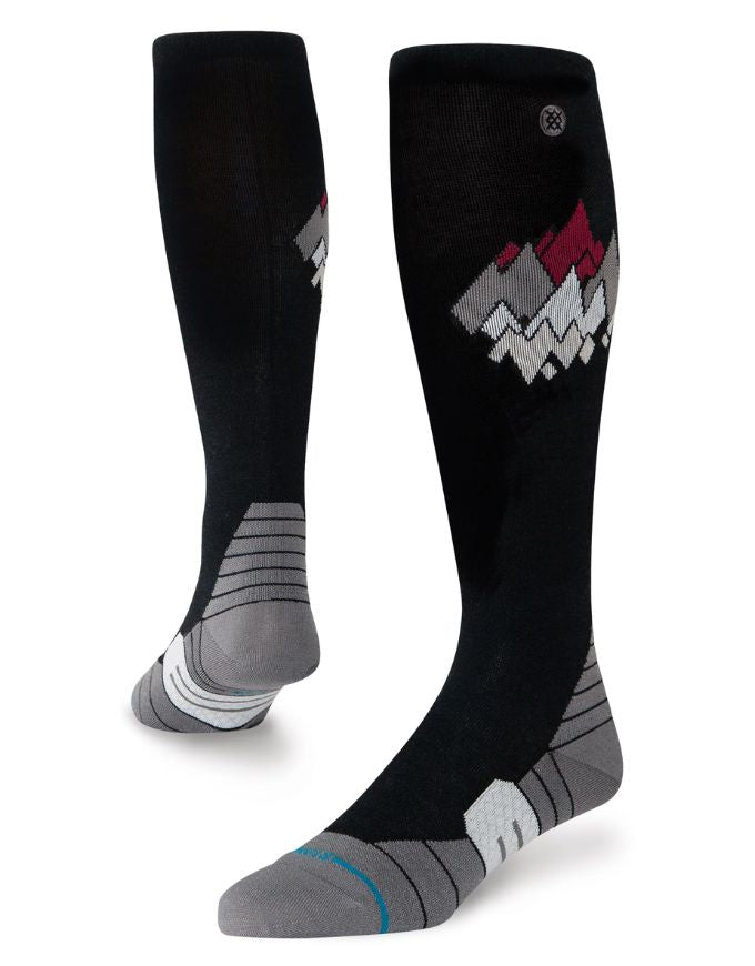 Stance Ultralight Peaks Wool Snow Sock | Black