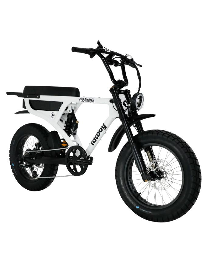 Fatboy Scrambler V3 Electric Bike | White Noise