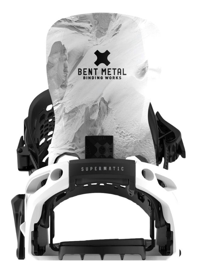 Bent Metal Lightning Supermatic Men's Snowboard Binding 2026 | White