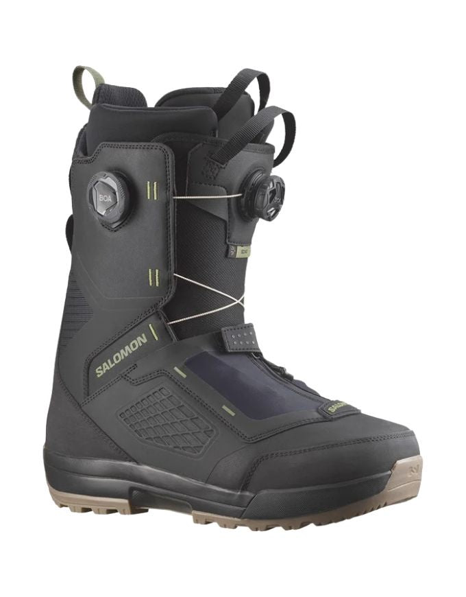 Salomon Echo Dual Boa Wide Snowboard Boot 2026 | Black/Lichen Green