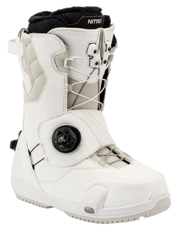 Nitro Cave TLS Step On Women's Snowboard Boots 2026 | White
