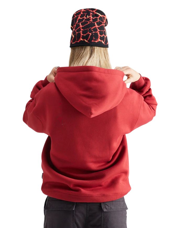 Yuki Threads Loop Shred Hoodie | Crimson