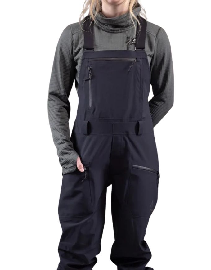 Jones Women's Shralpinist Stretch Recycled Bib Pant | Stealth Black