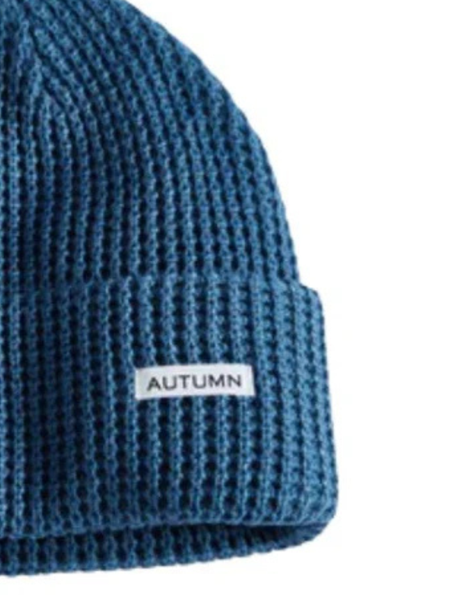 Autumn Headwear Waffle Beanie | Dutch Blue