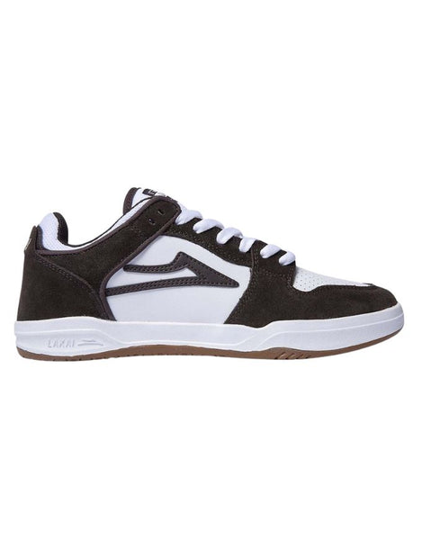Lakai Telford Low Shoe | Chocolate/White Suede
