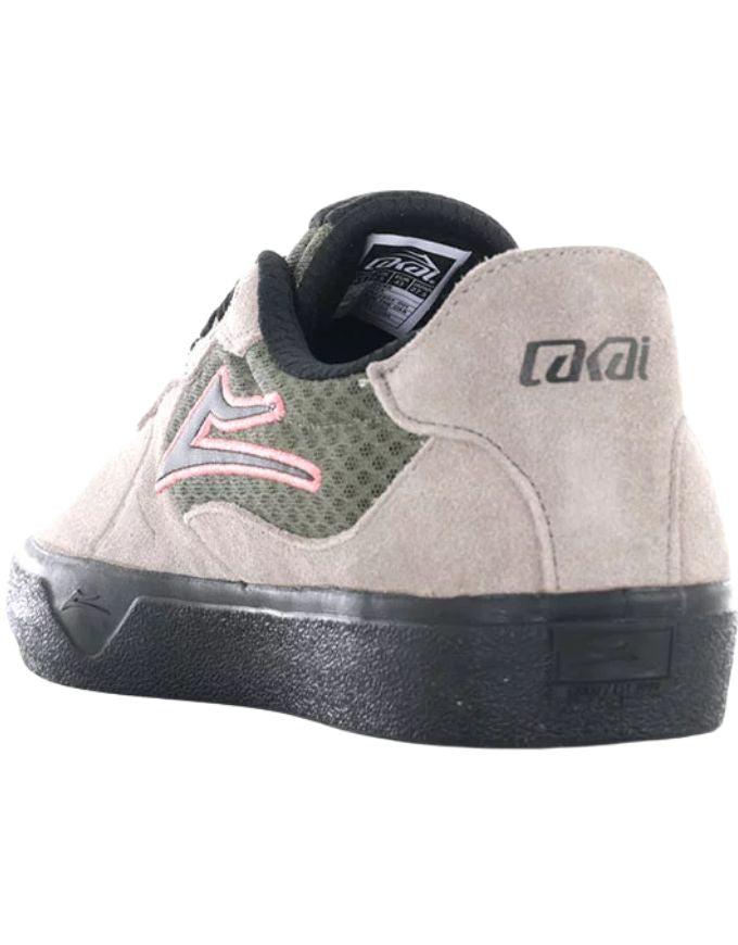 Lakai Essex Shoe | Black/Olive Brown