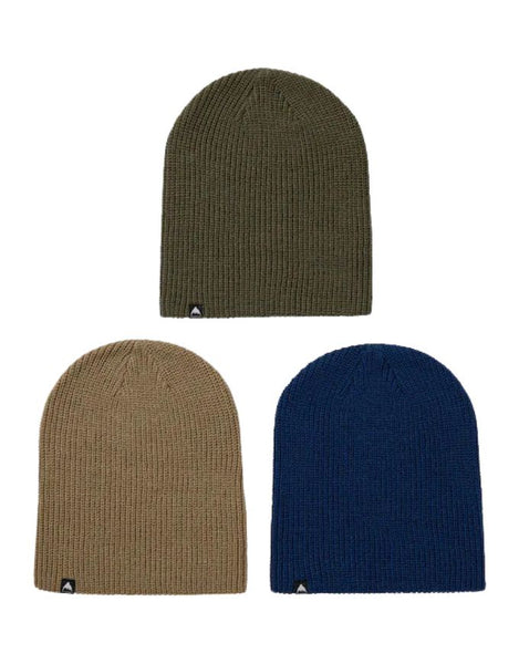 Burton Recycled DND 3 Pack Beanie | Nightfall/ Summit Taupe/ Forest Moss