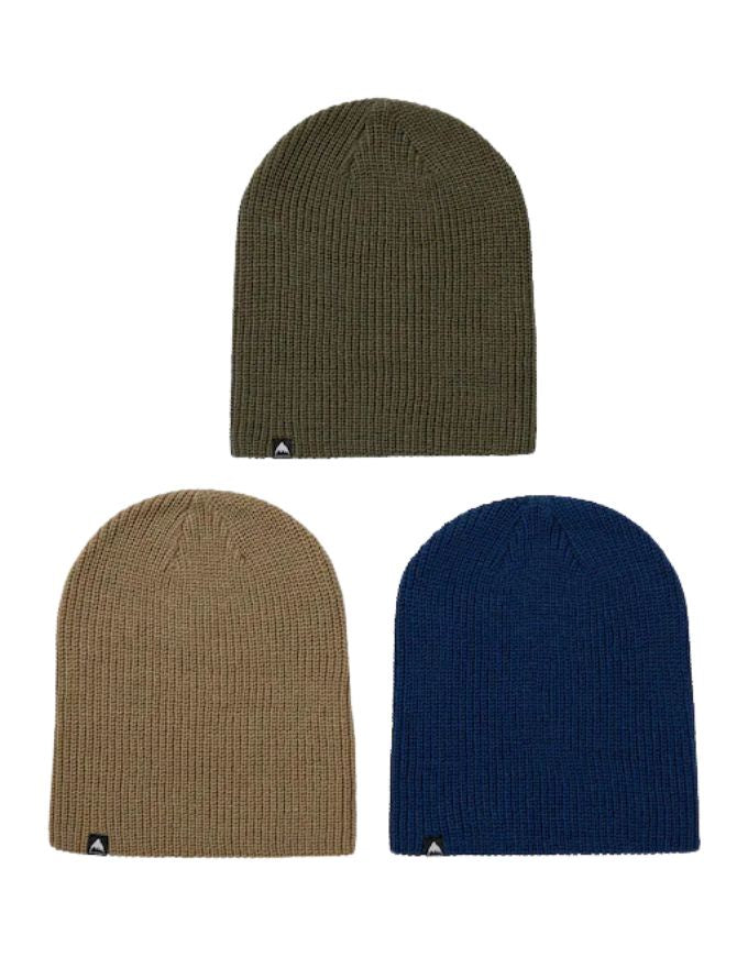 Burton Recycled DND 3 Pack Beanie | Nightfall/ Summit Taupe/ Forest Moss