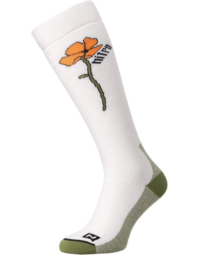 Nitro Cloud 3 Women's Snowboard Socks | White