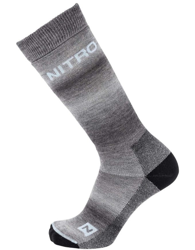 Nitro Cloud 5 Women's Snowboard Socks | Grey Fade