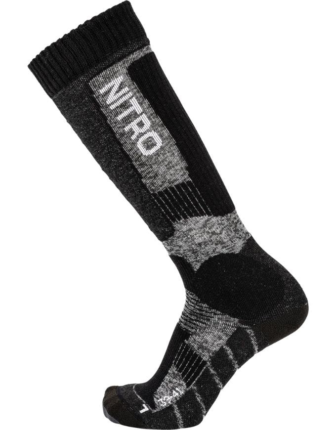 Nitro Cloud 8 Men's Snowboard Socks | Black/Grey