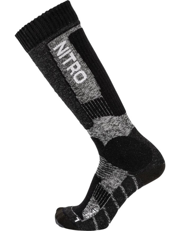 Nitro Cloud 8 Men's Snowboard Socks | Black/Grey