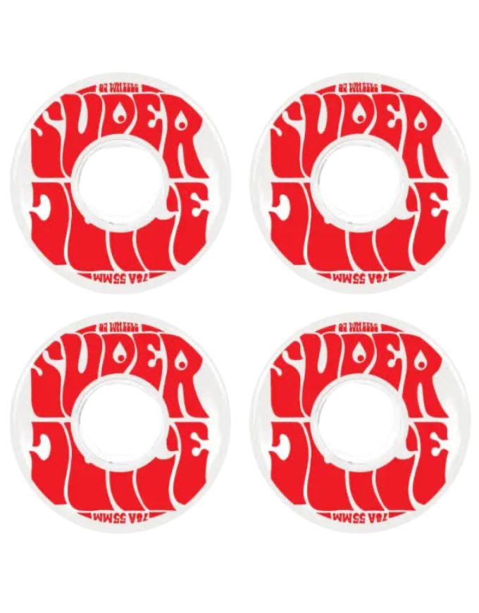 OJ Mini Super Juice Skateboard Wheels 55 | White/Red
